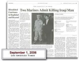 Two Marines Admit Killing Iraqi Man